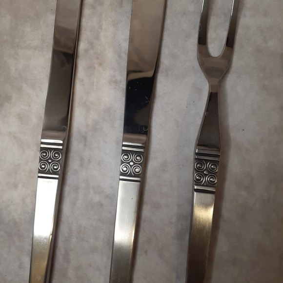 Ekco Eterna Gemini‎ Flatware Carving Cutlery Set 3 pcs Stainless Japan - Picture 2 of 10